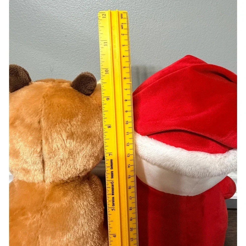 Kohls Cares Rudolph and Santa Plush Christmas Holiday Stuffed Animal Set 10